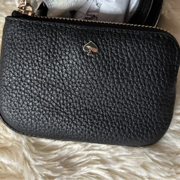 Kate Spade mini bucket purse with coin wallet and shoulder strap